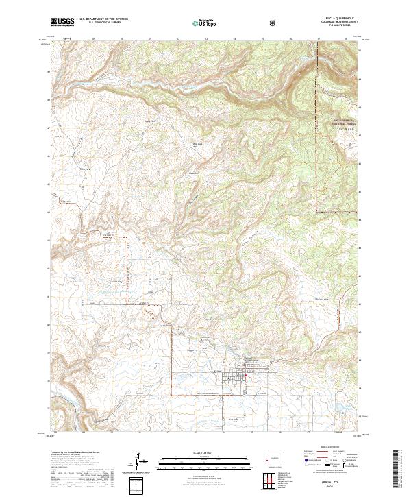 USGS Topographic Map – Nucla