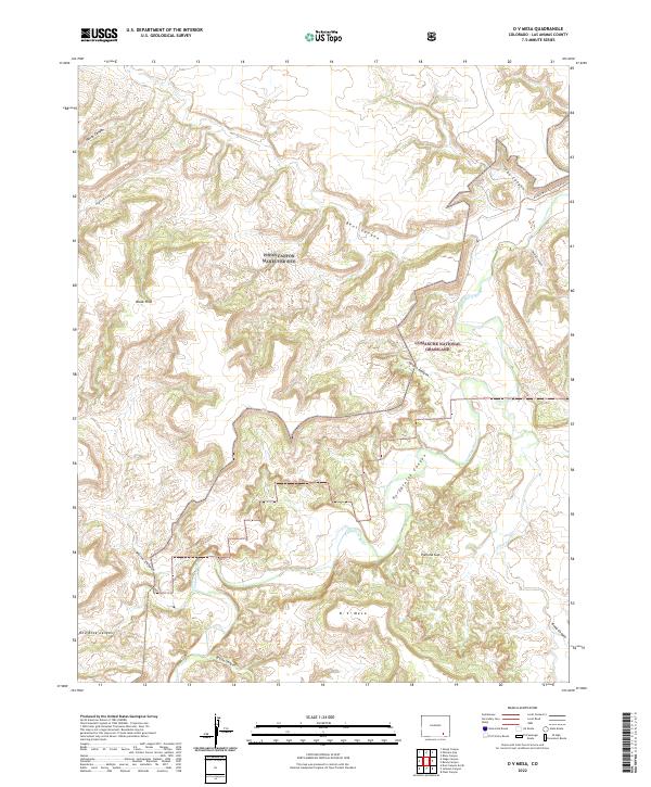 USGS Topographic Map – O V Mesa
