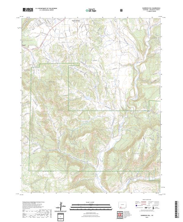 USGS Topographic Map – Oakbrush Hill