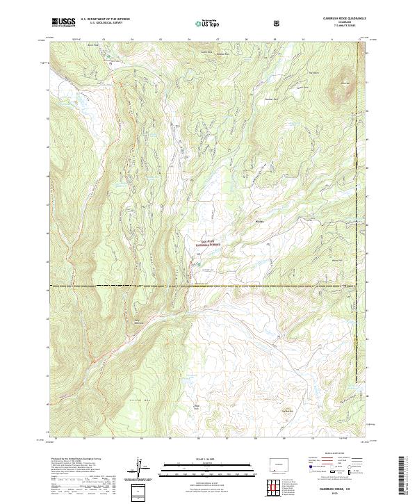 USGS Topographic Map – Oakbrush Ridge