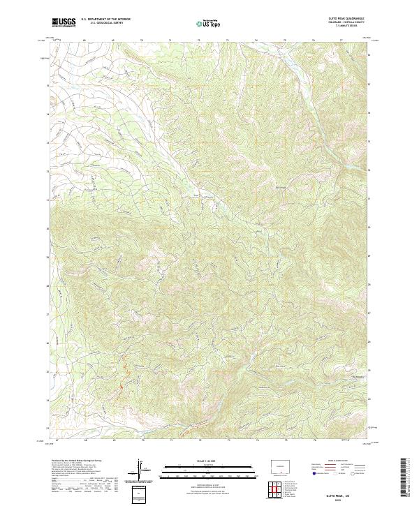 USGS Topographic Map – Ojito Peak
