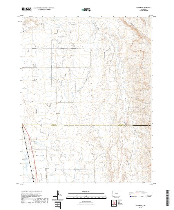 USGS Topographic Map – Olathe NW