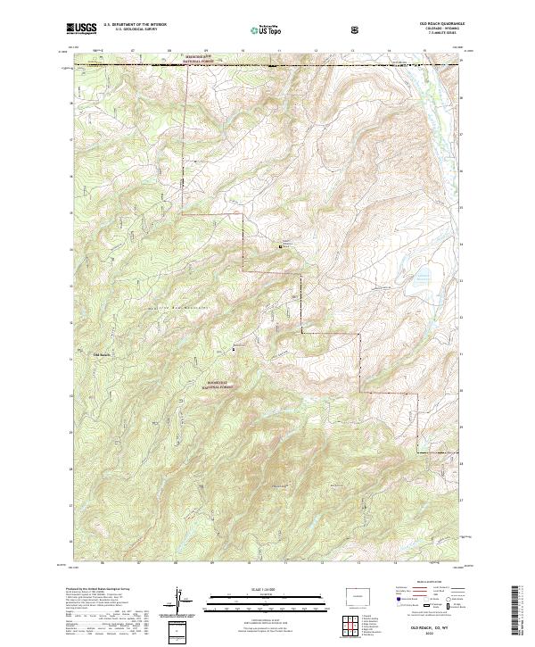 USGS Topographic Map – Old Roach
