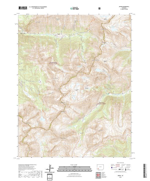 USGS Topographic Map – Ophir