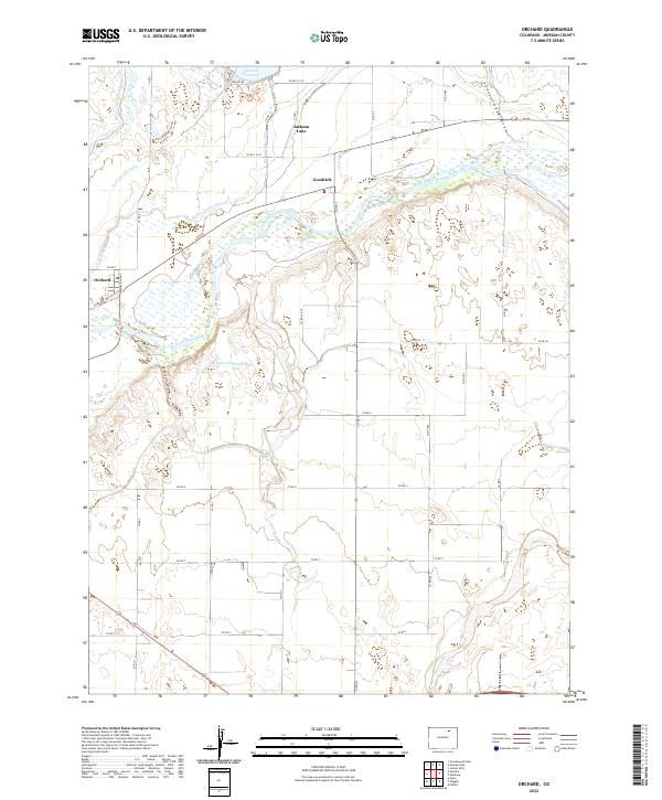 USGS Topographic Map – Orchard