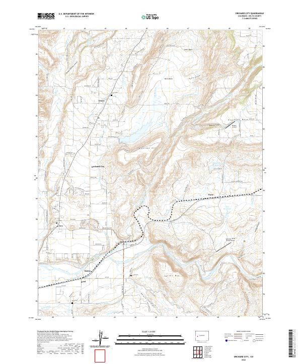 USGS Topographic Map – Orchard City