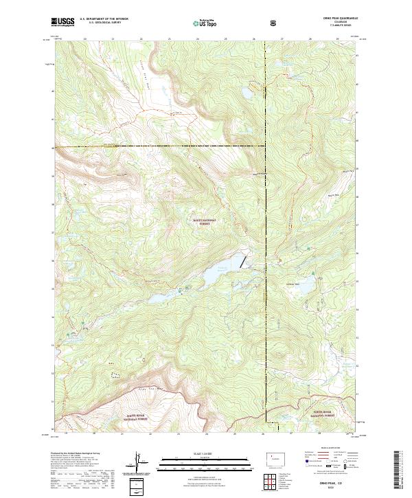 USGS Topographic Map – Orno Peak
