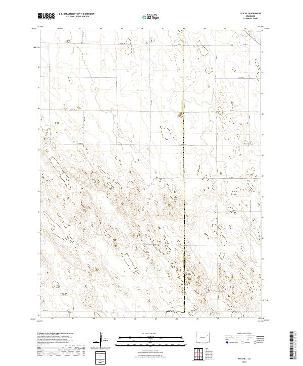 2022 Map of Otis SE, 2022 Print