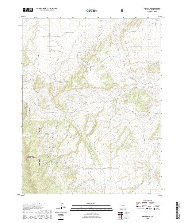 USGS Topographic Map – Owl Canyon