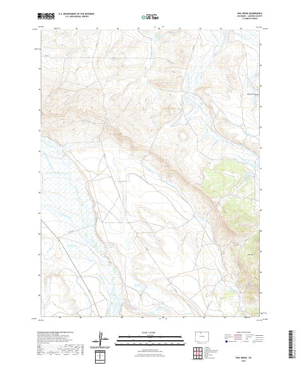 USGS Topographic Map – Owl Ridge