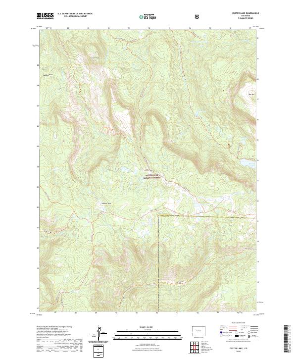 USGS Topographic Map – Oyster Lake