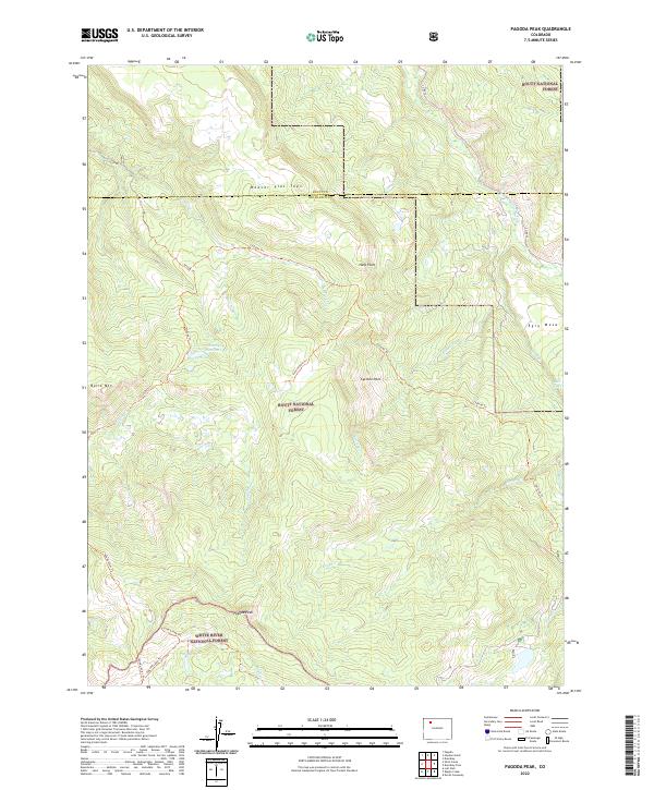USGS Topographic Map – Pagoda Peak
