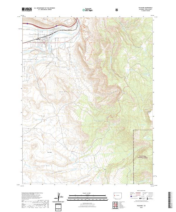 USGS Topographic Map – Palisade