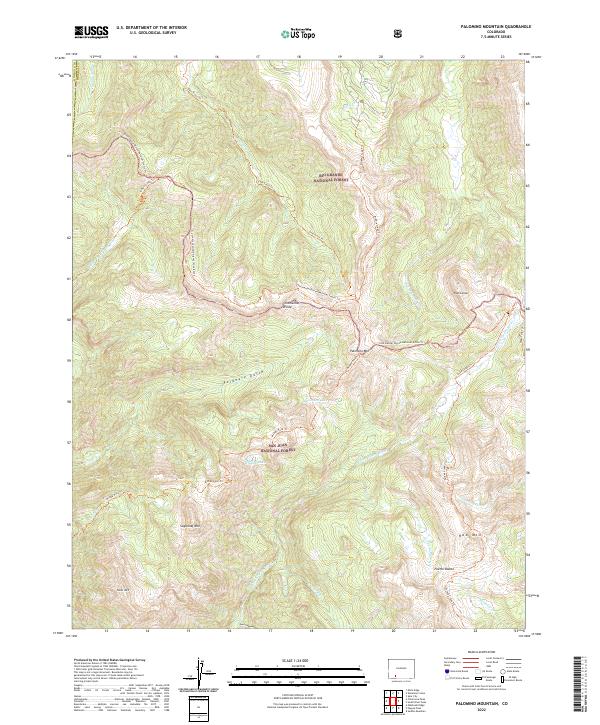 USGS Topographic Map – Palomino Mountain