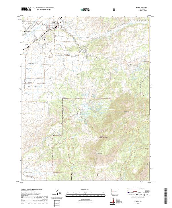 USGS Topographic Map – Paonia