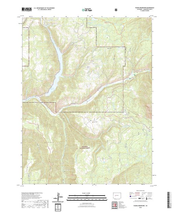 USGS Topographic Map – Paonia Reservoir