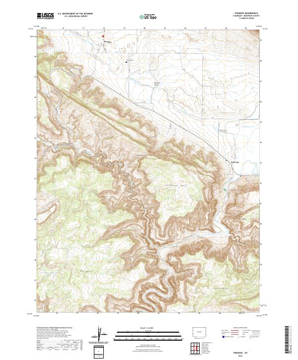 USGS Topographic Map – Paradox