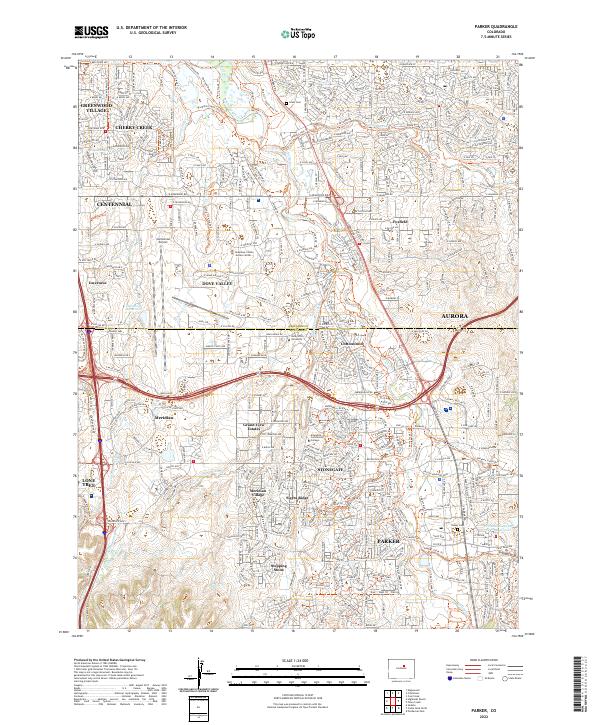 USGS Topographic Map – Parker