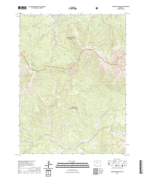USGS Topographic Map – Parkview Mountain