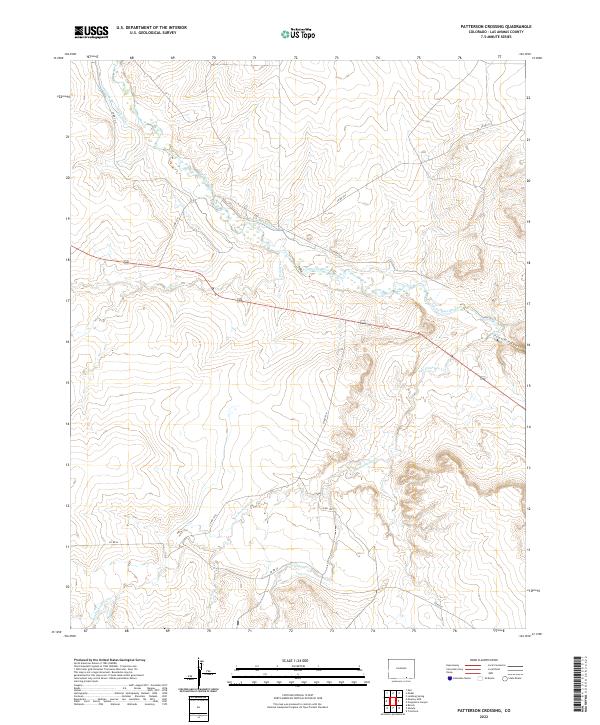 USGS Topographic Map – Patterson Crossing