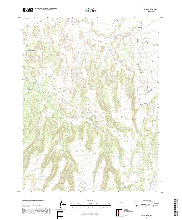 USGS Topographic Map – Payne Wash