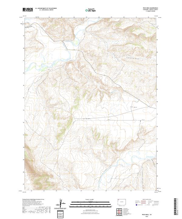USGS Topographic Map – Peck Mesa