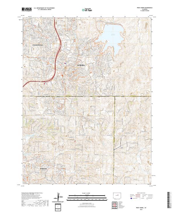 USGS Topographic Map – Piney Creek