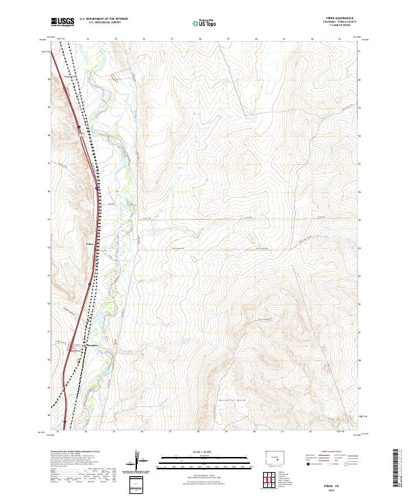USGS Topographic Map – Pinon