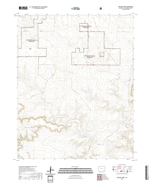 USGS Topographic Map – Pintada Creek