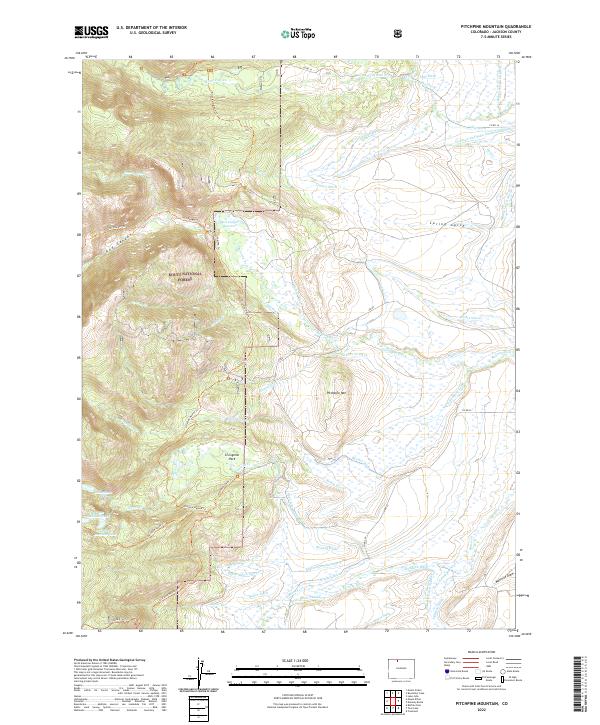 USGS Topographic Map – Pitchpine Mountain