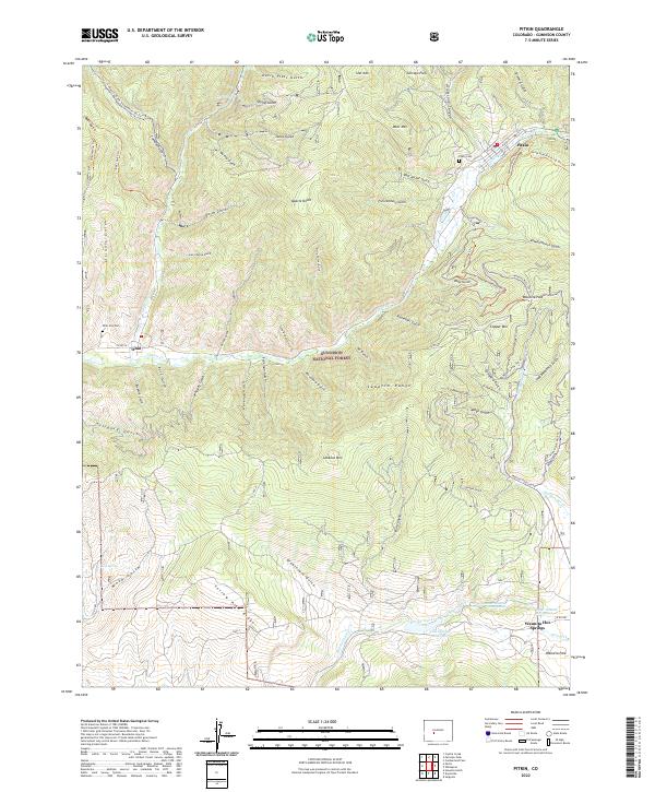 USGS Topographic Map – Pitkin