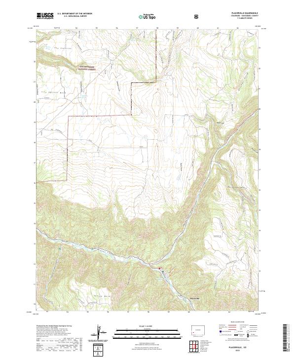 USGS Topographic Map – Placerville