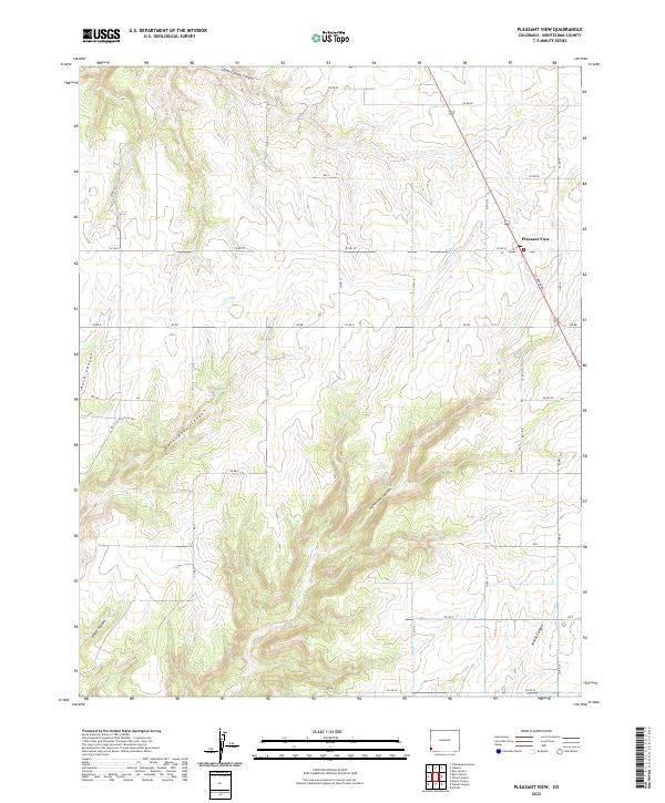 USGS Topographic Map – Pleasant View