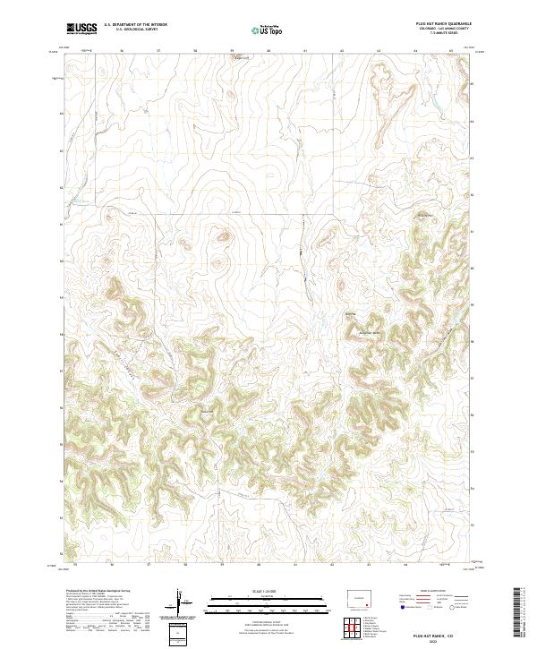 USGS Topographic Map – Plug Hat Ranch