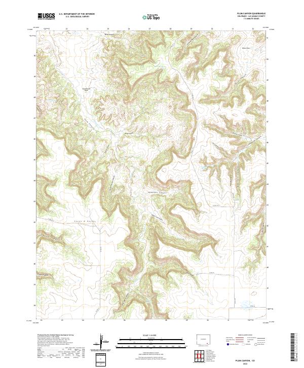 USGS Topographic Map – Plum Canyon