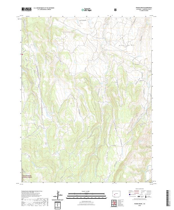 USGS Topographic Map – Poison Draw