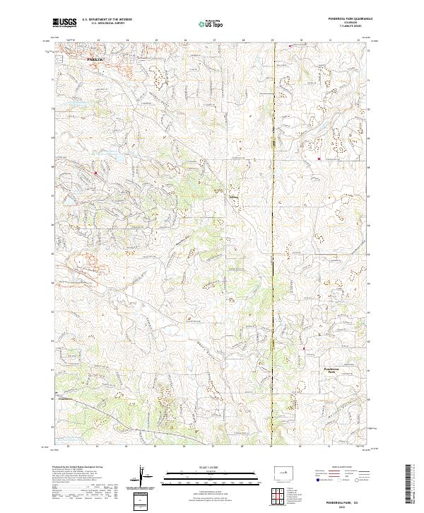 USGS Topographic Map – Ponderosa Park