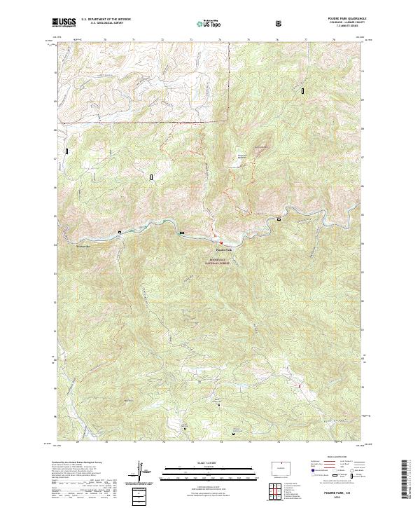 USGS Topographic Map – Poudre Park