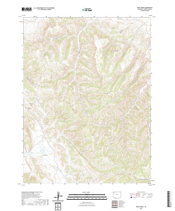 USGS Topographic Map – Price Creek