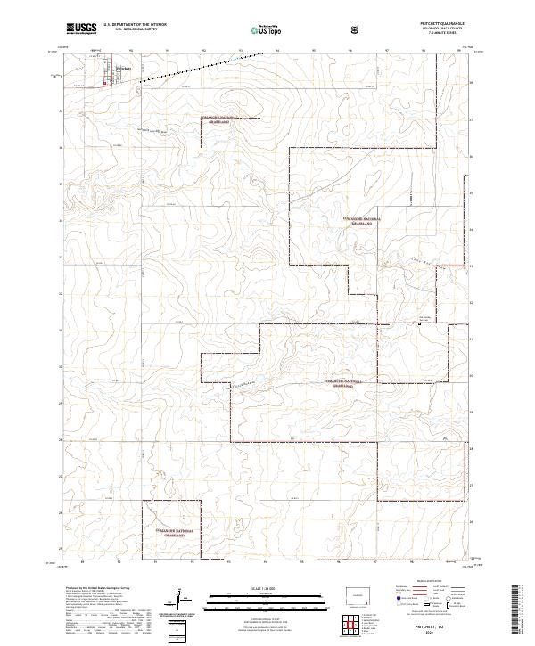 USGS Topographic Map – Pritchett