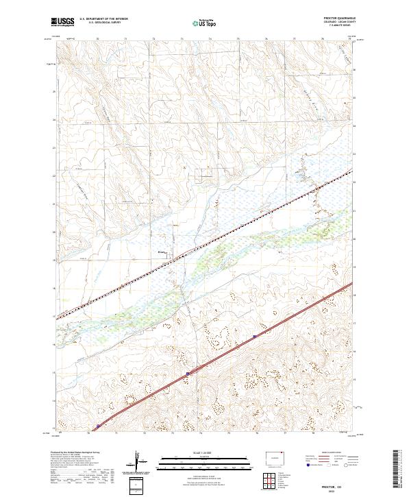 USGS Topographic Map – Proctor