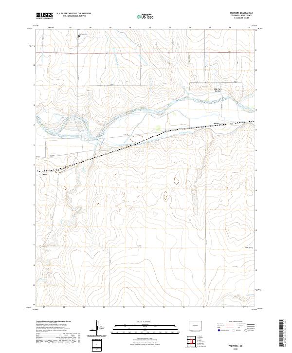 USGS Topographic Map – Prowers