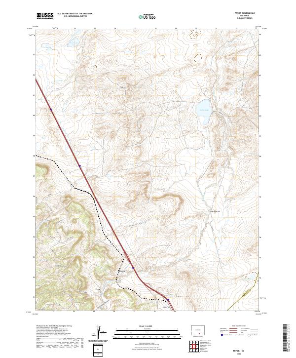USGS Topographic Map – Pryor