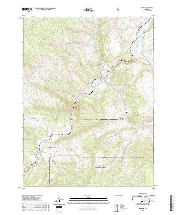 USGS Topographic Map – Radium