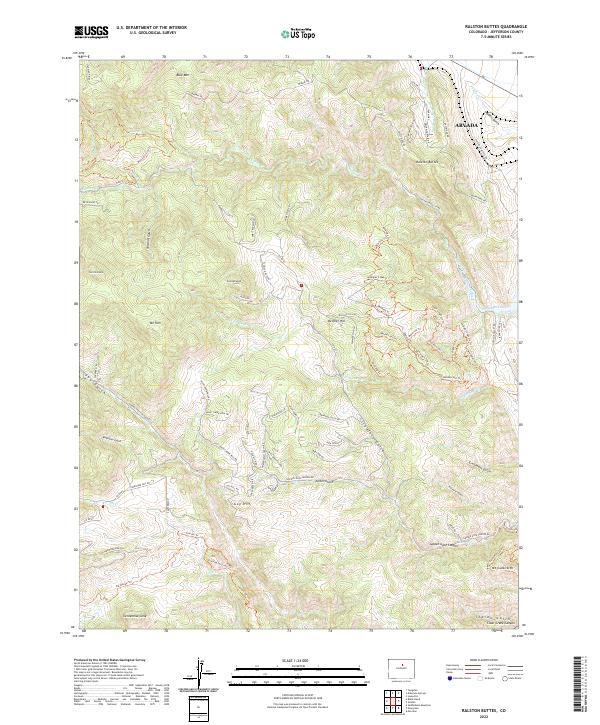 USGS Topographic Map – Ralston Buttes