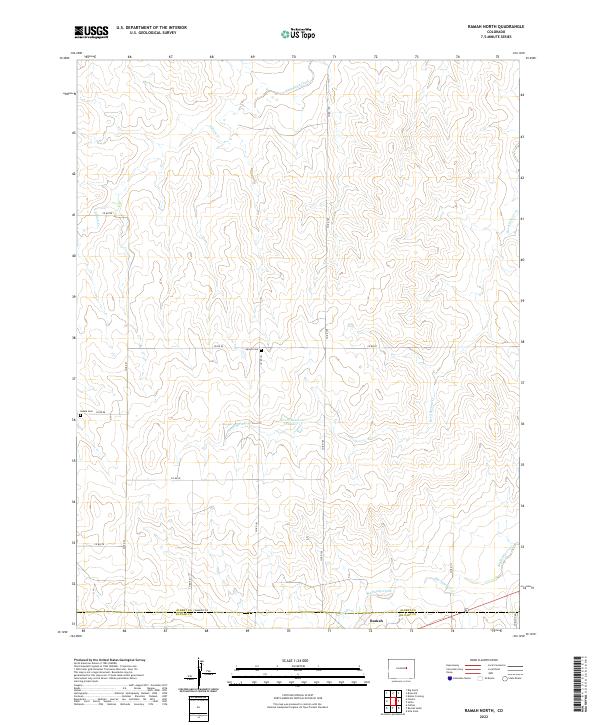 USGS Topographic Map – Ramah North