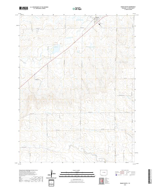 USGS Topographic Map – Ramah South