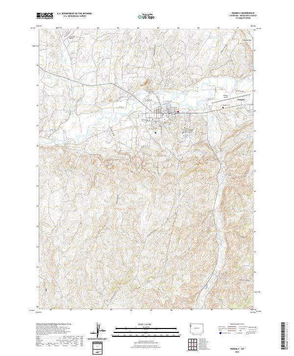 USGS Topographic Map – Rangely