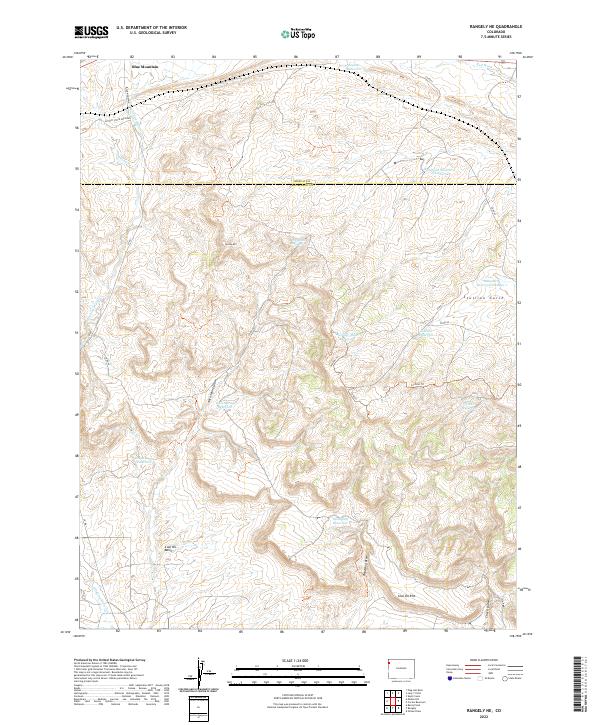 USGS Topographic Map – Rangely NE