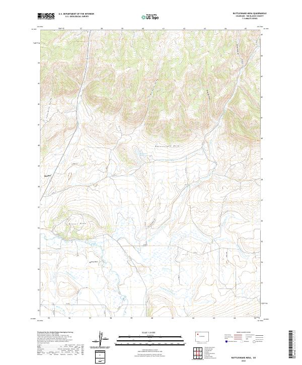 USGS Topographic Map – Rattlesnake Mesa